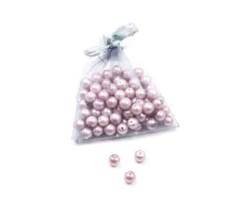 Perles-Nacre-et-Acrylique-8mm-a-Enfiler-Couleur-Parme-100-Perles