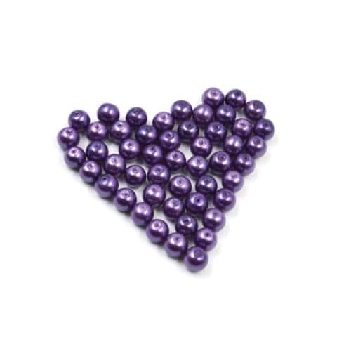 Perles-Nacre-et-Acrylique-8mm-a-Enfiler-Couleur-Violet