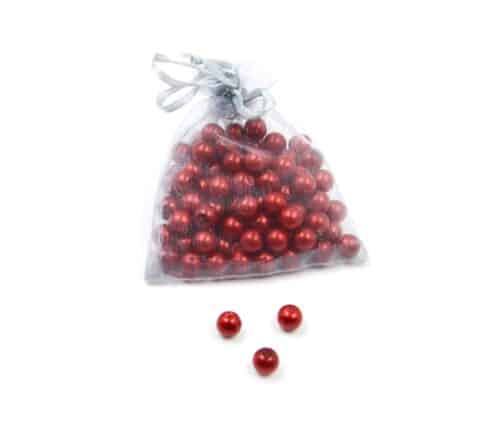 Perles-Nacre-et-Acrylique-8mm-a-Enfiler-Couleur-Rouge-Chaud-100-Perles